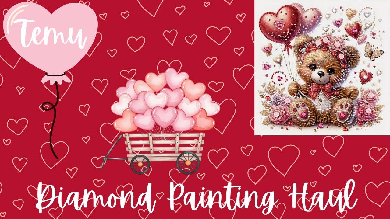 Diamond Painting Haul - TEMU - Valentine Partial Special Shape - Diamond Art Painting [Crafts] 71