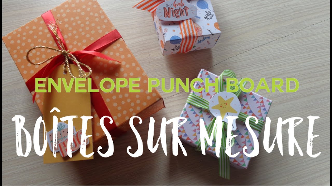 Des boîtes sur mesure Enveloppe Punch Board