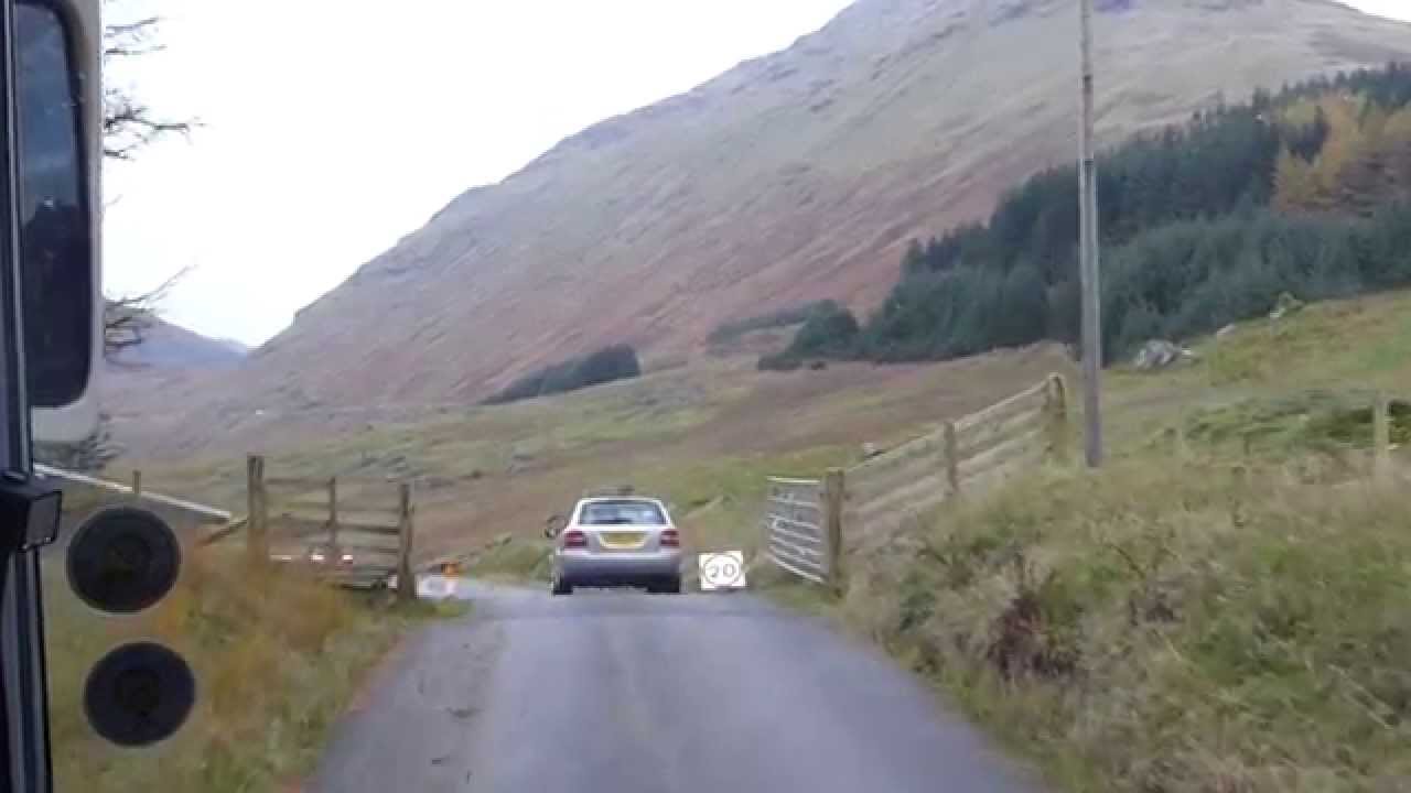 Old Military Road (OMR) diversion route A83 Rest & Be Thankful Landslide October 2014
