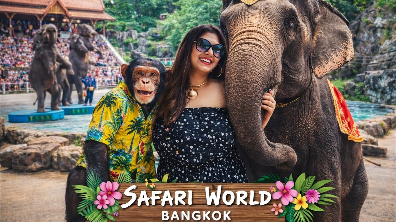 Полный тур по парку морских обитателей и джунглей Safari World в Бангкоке, Таиланд 🦁🐬