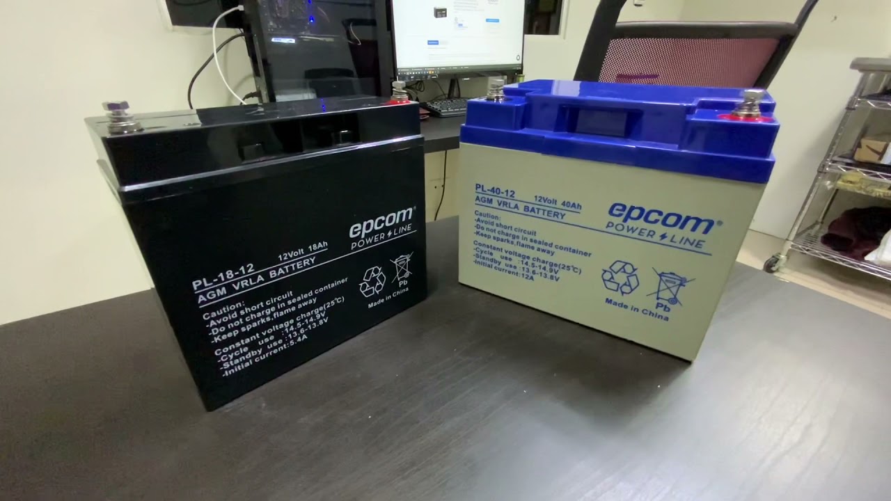 Baterías Epcom powerline (Modelo: PL-18-12 & PL-40-12)