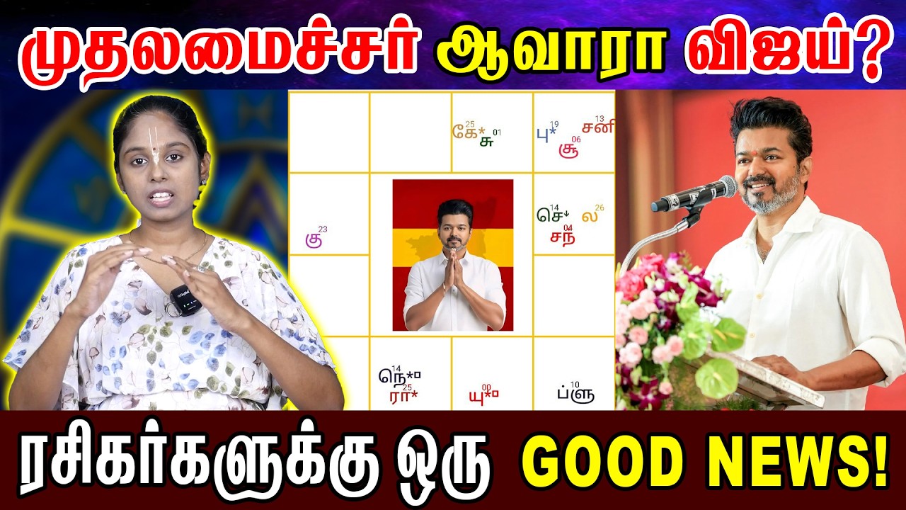 விஜயின் ஜாதகம் என்ன சொல்கிறது? வெற்றியா? தோல்வியா? | TVK VIJAY Election Prediction | Varshyny