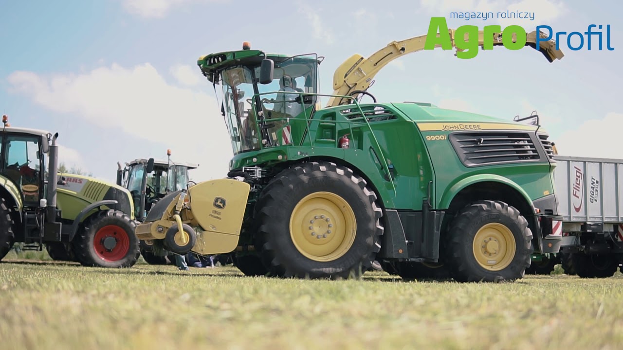 Największa sieczkarnia John Deere 9900i | Podbieracz 639 Premium | Zbiór trawy | Harvest Motion