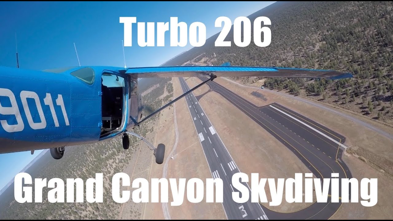 Cessna TU206 Jump Run - Grand Canyon Skydiving (Inside Cam, ATC Audio)