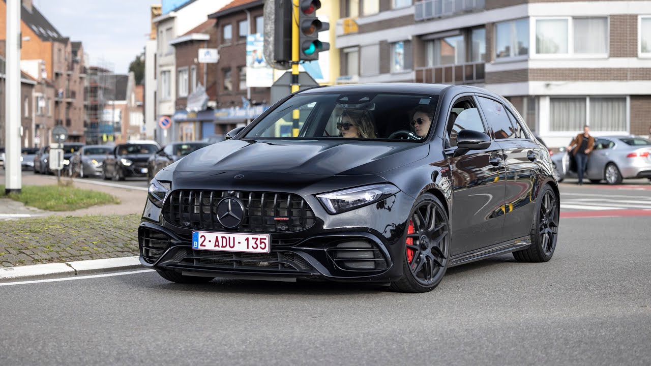 Mercedes A45 S AMG with Decat Milltek Exhaust - Launch Controls & Accelerations !