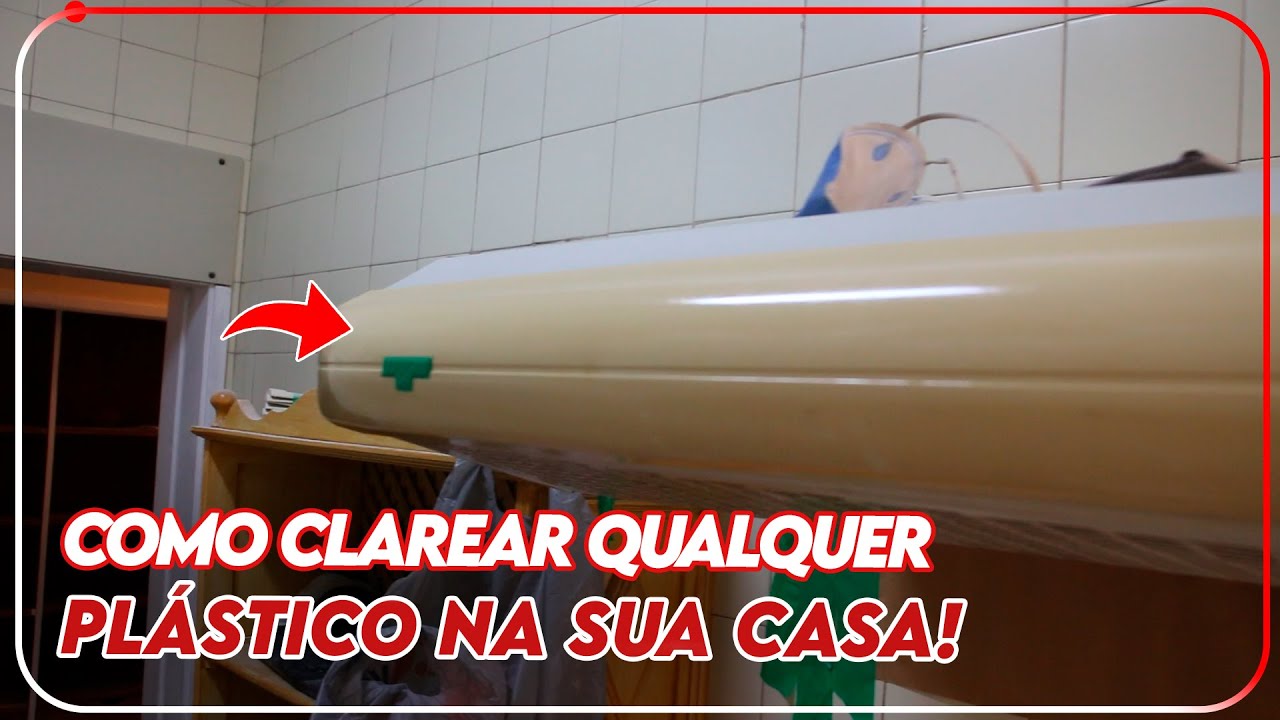 COMO DEIXAR BRANCO DE NOVO OS PLASTICOS AMARELADOS NA SUA CASA?