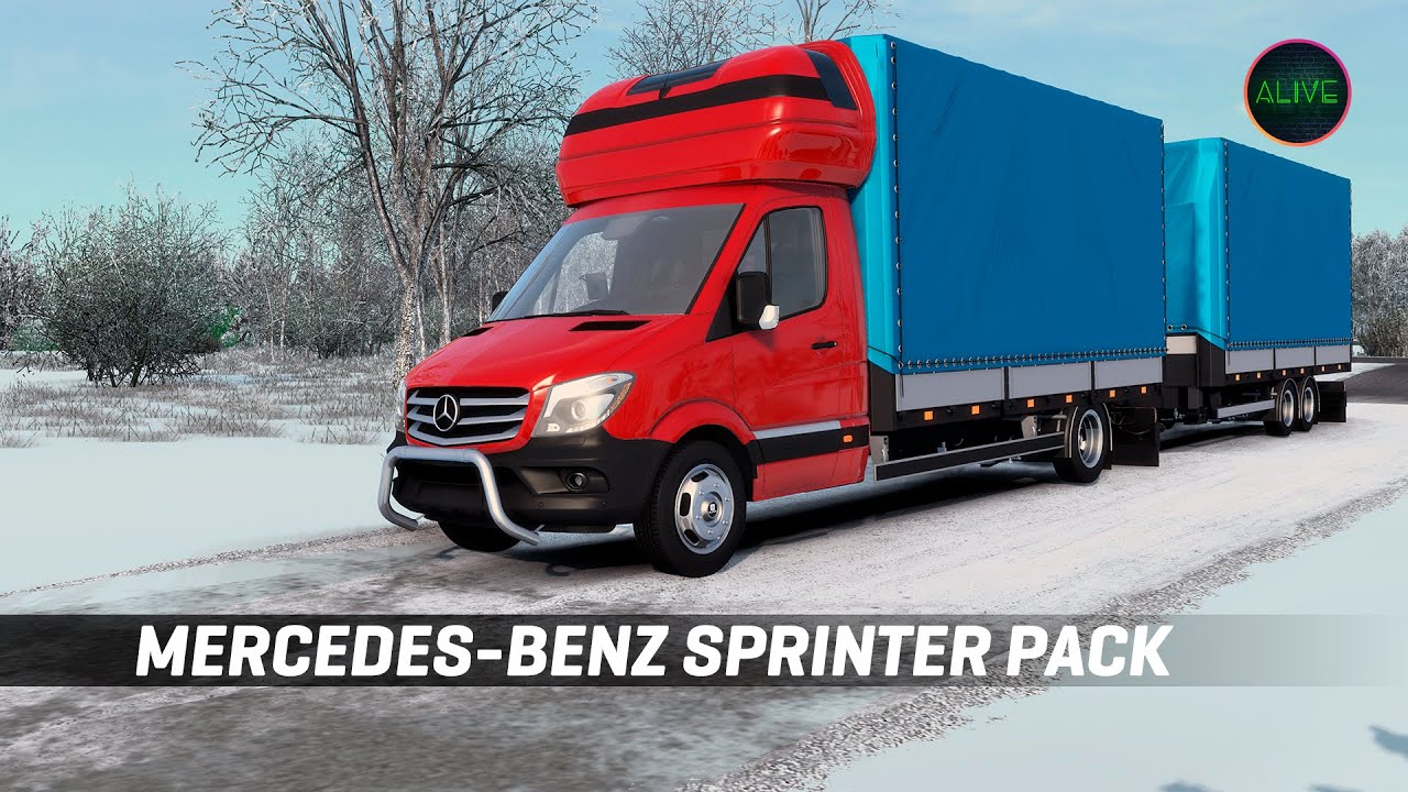 MERCEDES-BENZ SPRINTER - ОБЗОР МОДА ДЛЯ #ETS2 1.46