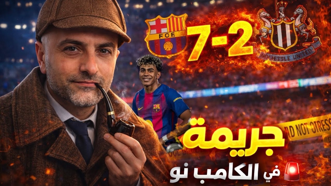 جريمة في الكامب نو! برشلونة يُمزّق نيوكاسل بسباعية 🔥 