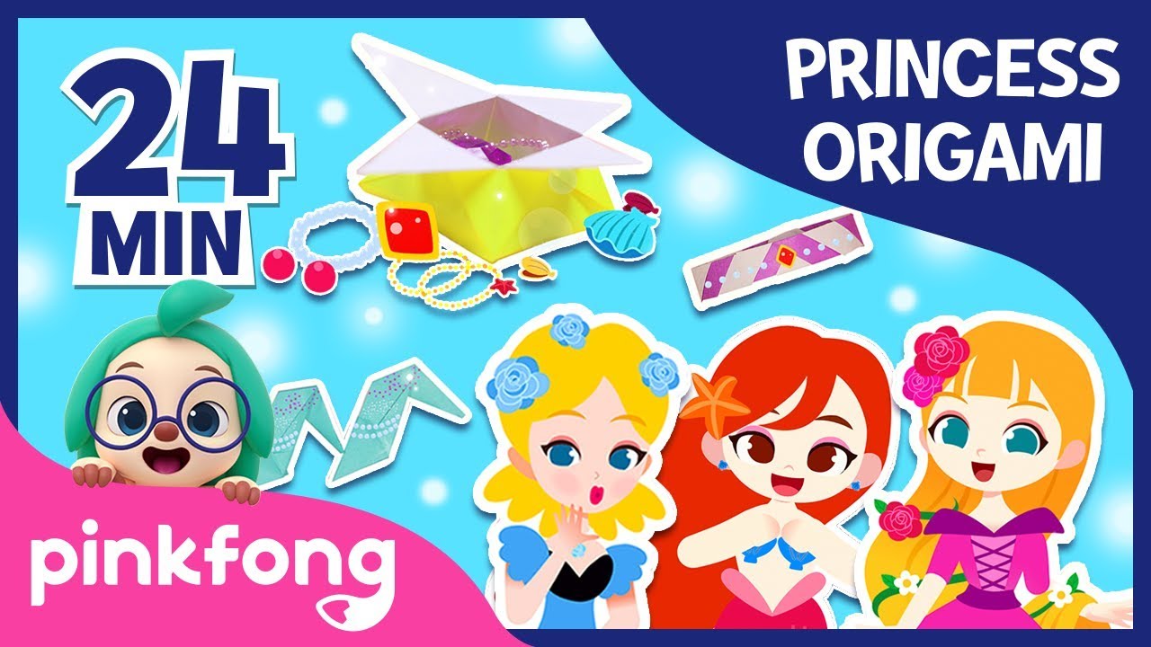 Little Mermaid’s Jewel Box and more | +Compilation | Origami Songs | Pinkfong Crafts for Children