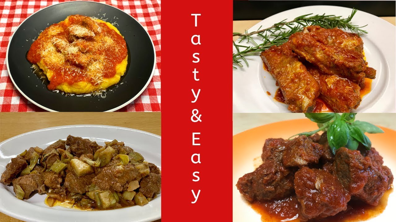 4 Secondi Di Carne Facili e Gustosissimi - 4 Seconds Of Meat Easy and Tasty
