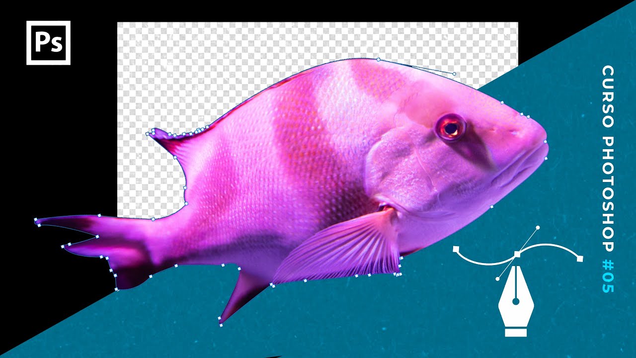 ✒ Cómo HACER RECORTES con HERRAMIENTA PLUMA (Bien Explicado + Juego) - Curso PHOTOSHOP - #05