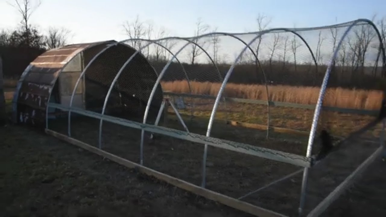 DIY chicken coop hoop house for pheasants,chickens,greenhouse. Bend your own greenhouse bows.