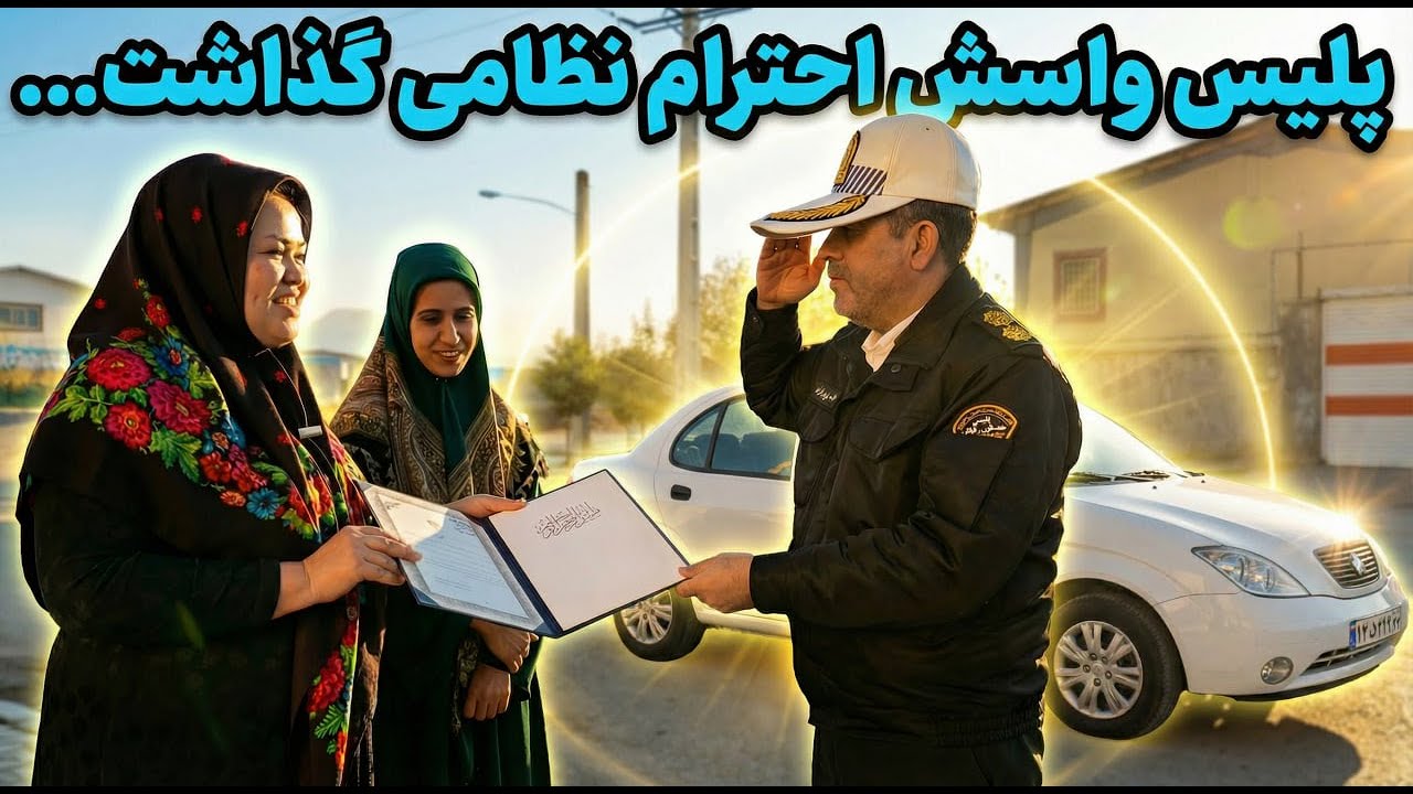 🚨راننده قانونمند تیبا از پلیس لوح تقدیر گرفت👏کنترل نامحسوس