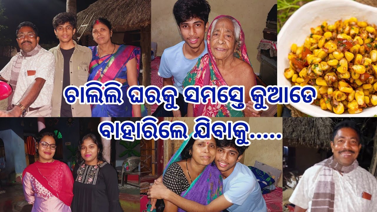 ଘର କୁ ବବୁଲ ମୁଁ  ପଳେଇ ଆସିଲୁ..ଜେଜେମା  ଆମକୁ ଦେଖିକି କେତେ ଖୁସି 🤗 ଘରେ ସମସ୍ତେ ମିଶିକି କୁଆଡେ ବାହାରିଲେ🤔🤔🤔