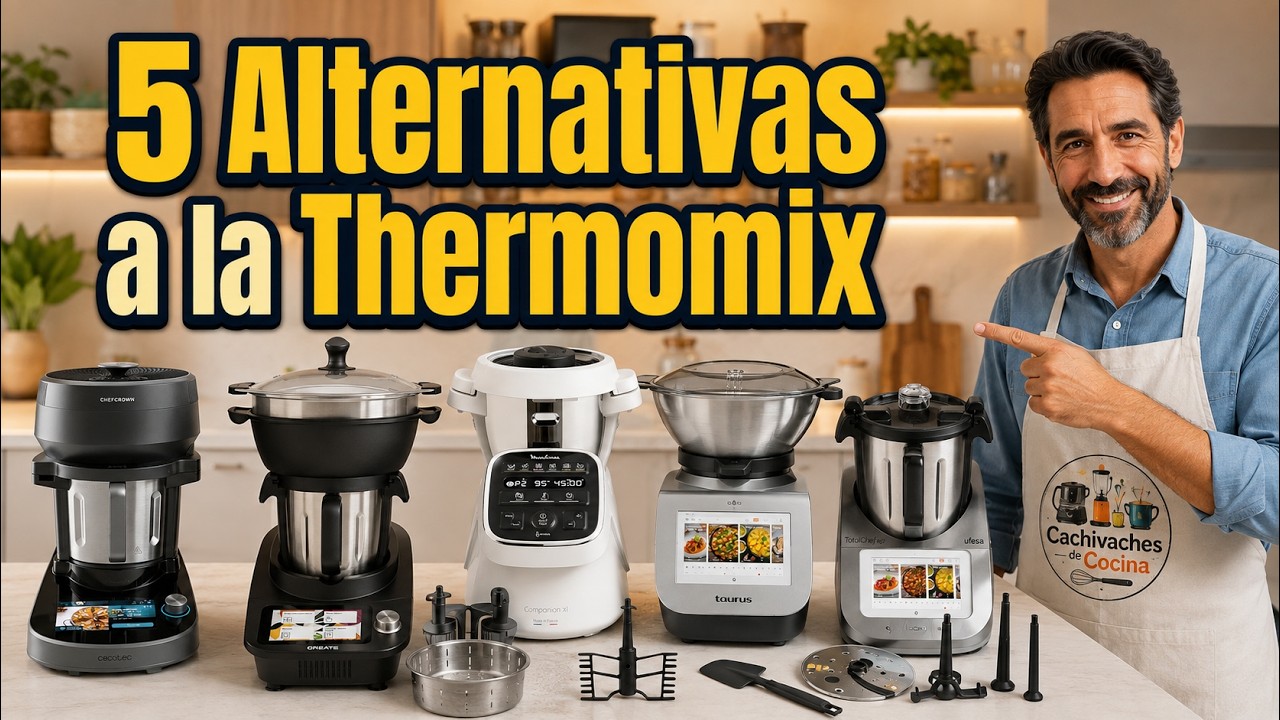 Mejor Robot de Cocina 🥘 Comparativa: 5 Robots de Cocina que son una Alternativa a la Termomix