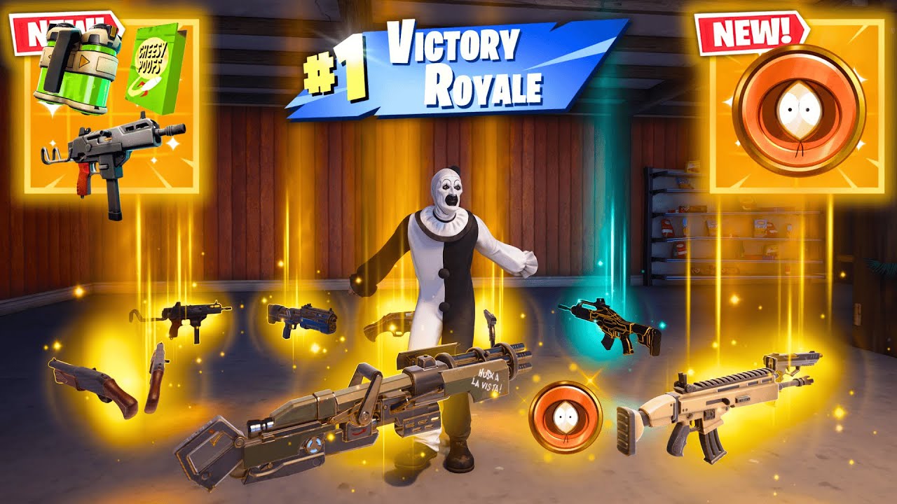 ALL MYTHIC AND EXOTIC GUNS IN FORTNITE (NEW! Fortnite Chapter 7 Season 1)