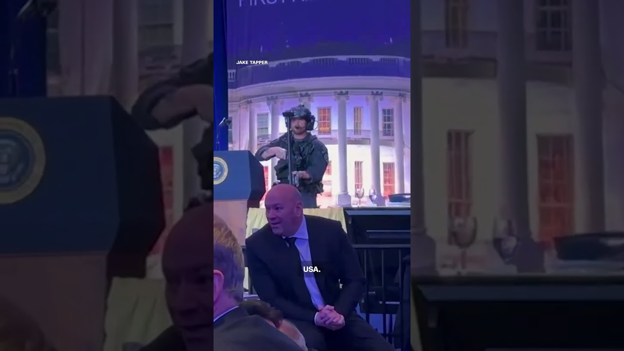 Видео запечатлело выстрелы в Белом доме, когда участники мероприятия прячутся в бальном зале | Ат...