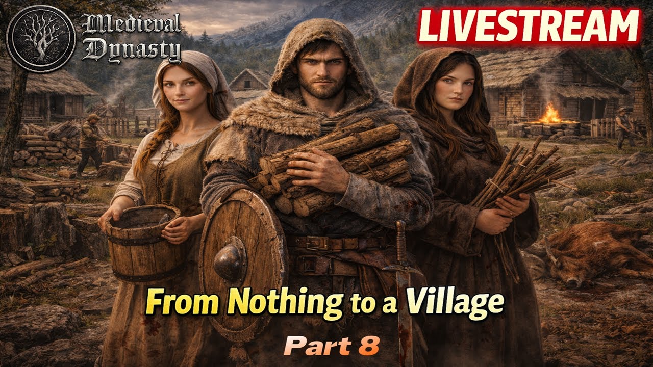 🔥 Medieval Dynasty Livestream | From Nothing to a Village (Part 8)