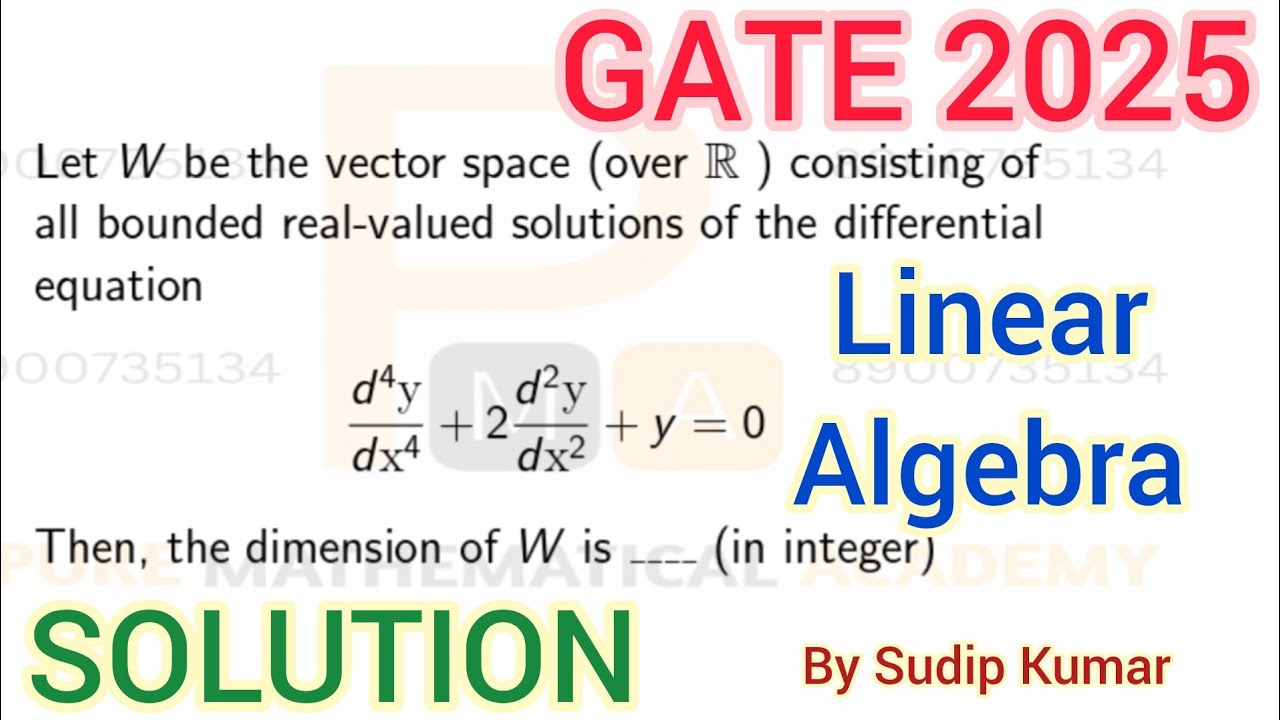 GATE 2025 Maths Linear Algebra Solution | GATE 2025 Mathematics Solution | Q.No 31 Solution
