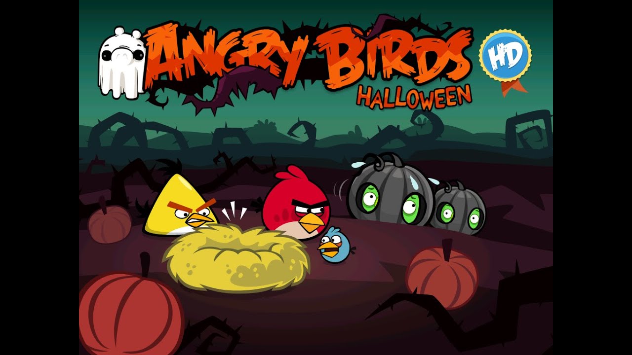Angry Birds Ham'o'ween HD (Halloween Retexture Mod): All Levels Gameplay