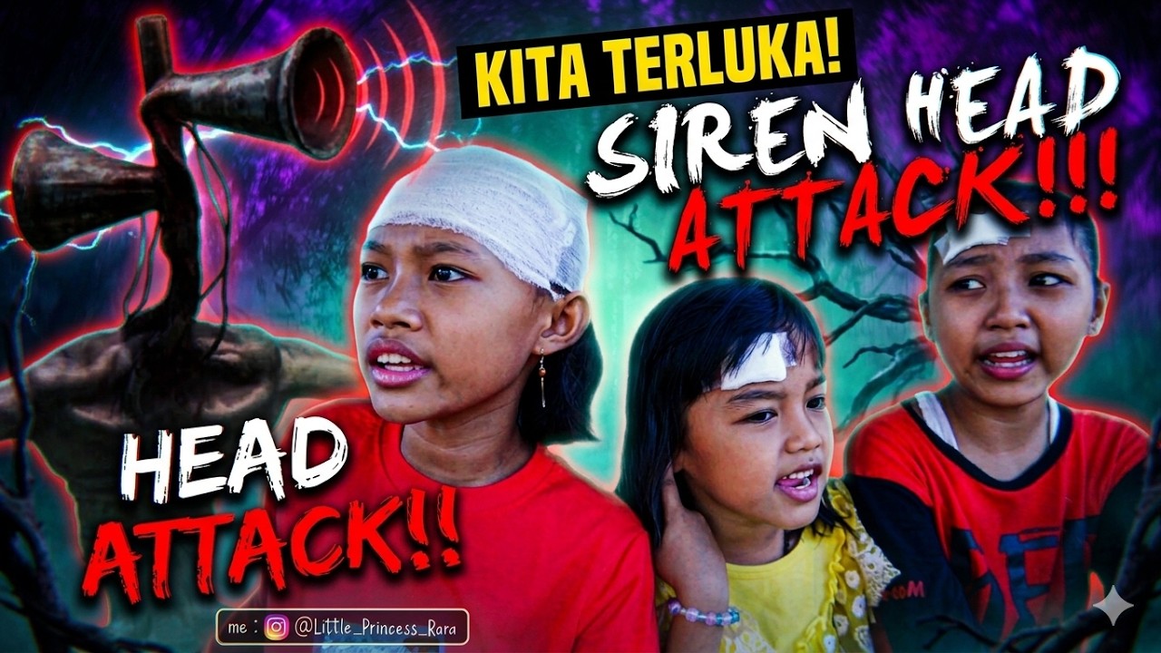 24 JAM PERANG DENGAN SIREN HEAD ASLI | Little Princess Rara