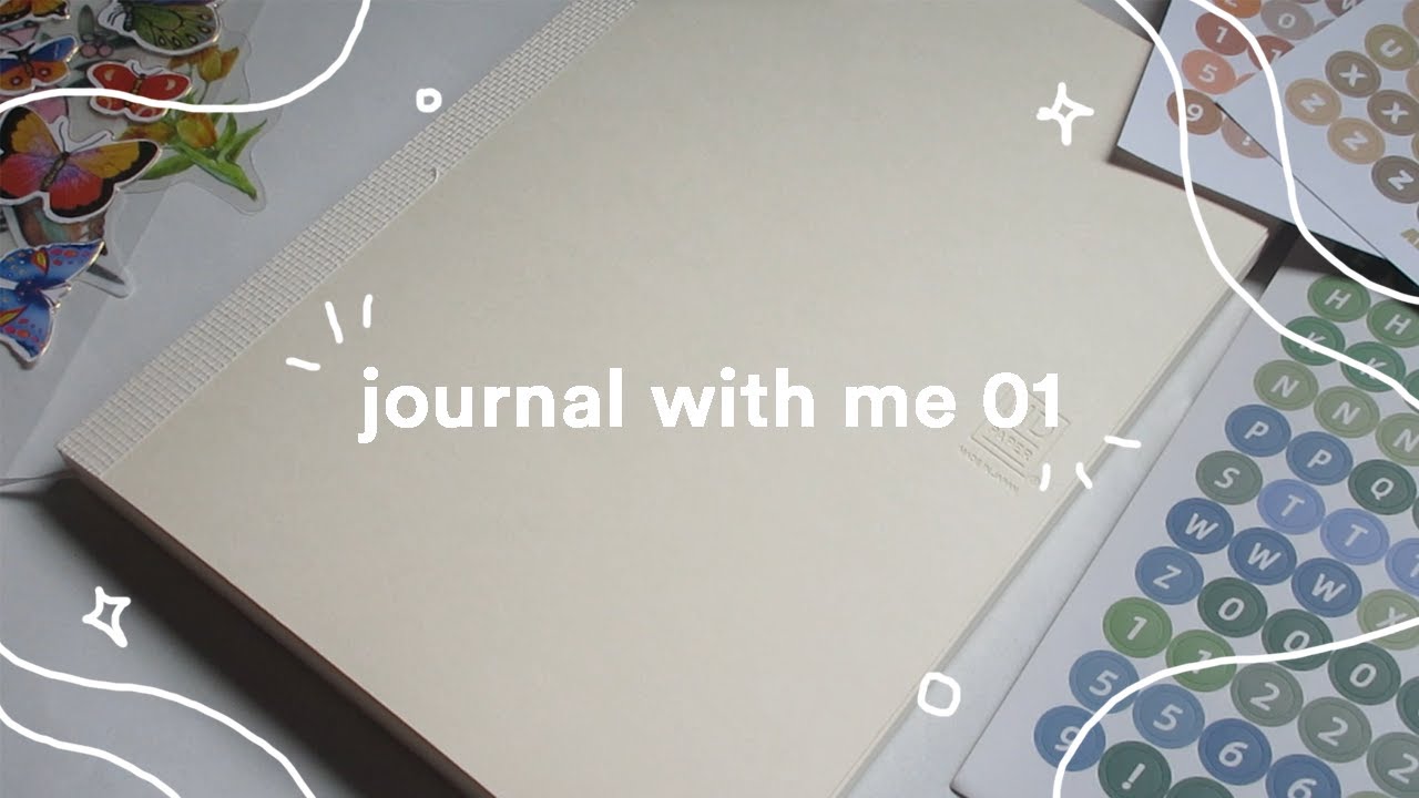 my first time starting a journal, but I don't know when to stop ✨ relaxing, asmr, sticker mess