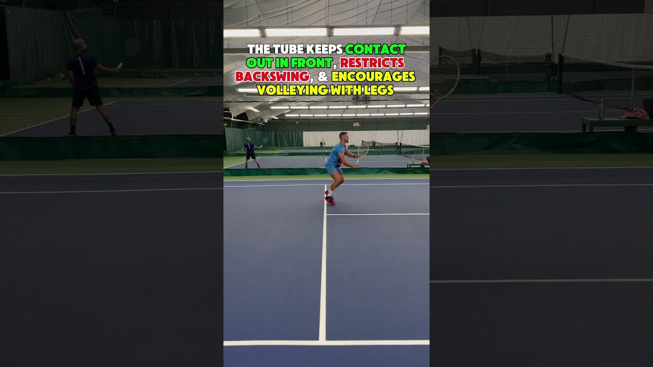 Fix your volleys with the tube #volleys #tenniscoach #tennislessons