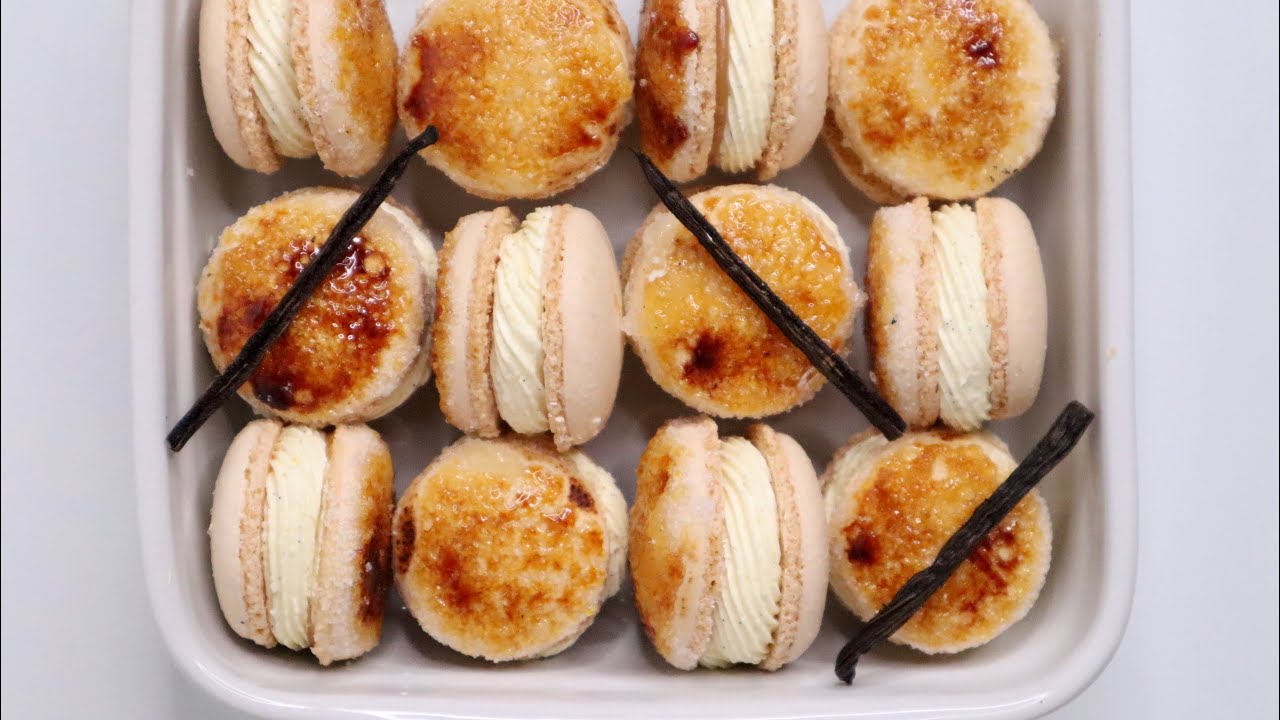 Crème Brûlée Macarons Recipe | How To Make French Macarons | Macarons Italian Method | jan’s baking