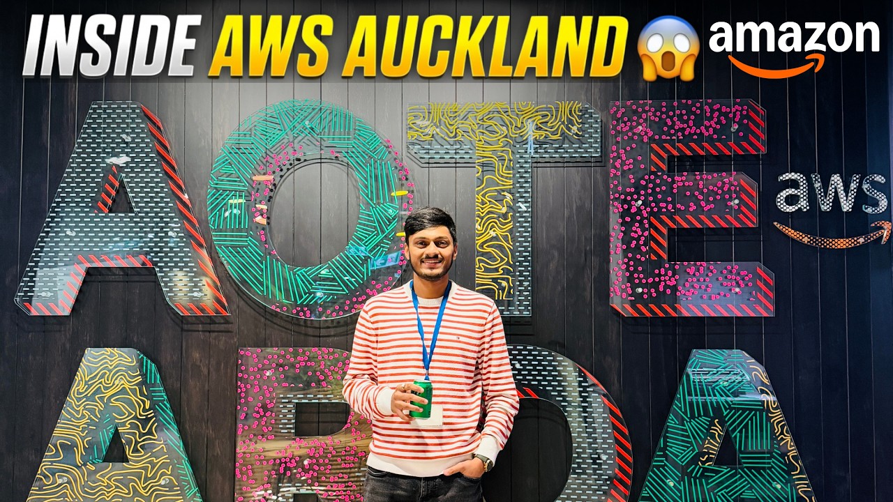 Inside Amazon AWS Office Auckland 😱💻 | Tech Office Tour in New Zealand | Hindi Vlog