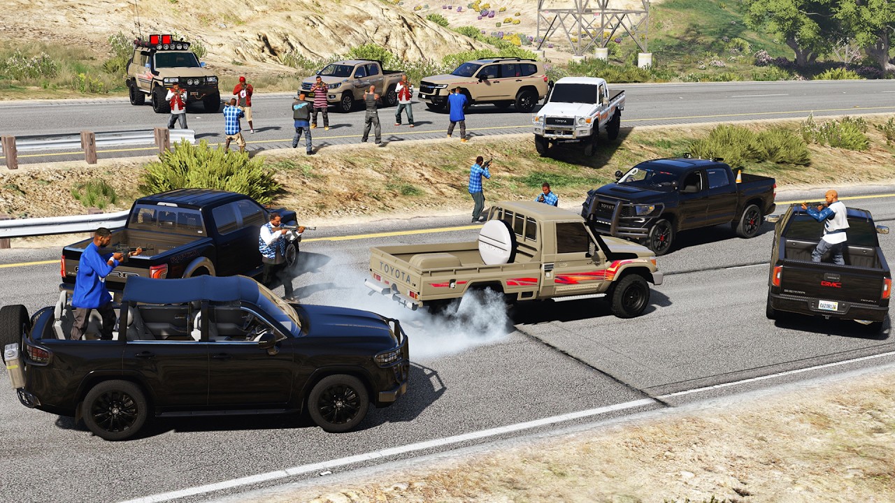 غضب راعي الشاص يشعل حرب بين العصابات بعد خطف أخوه ، الجبل والوادي الجزء 1 || قراند 5 - GTAV