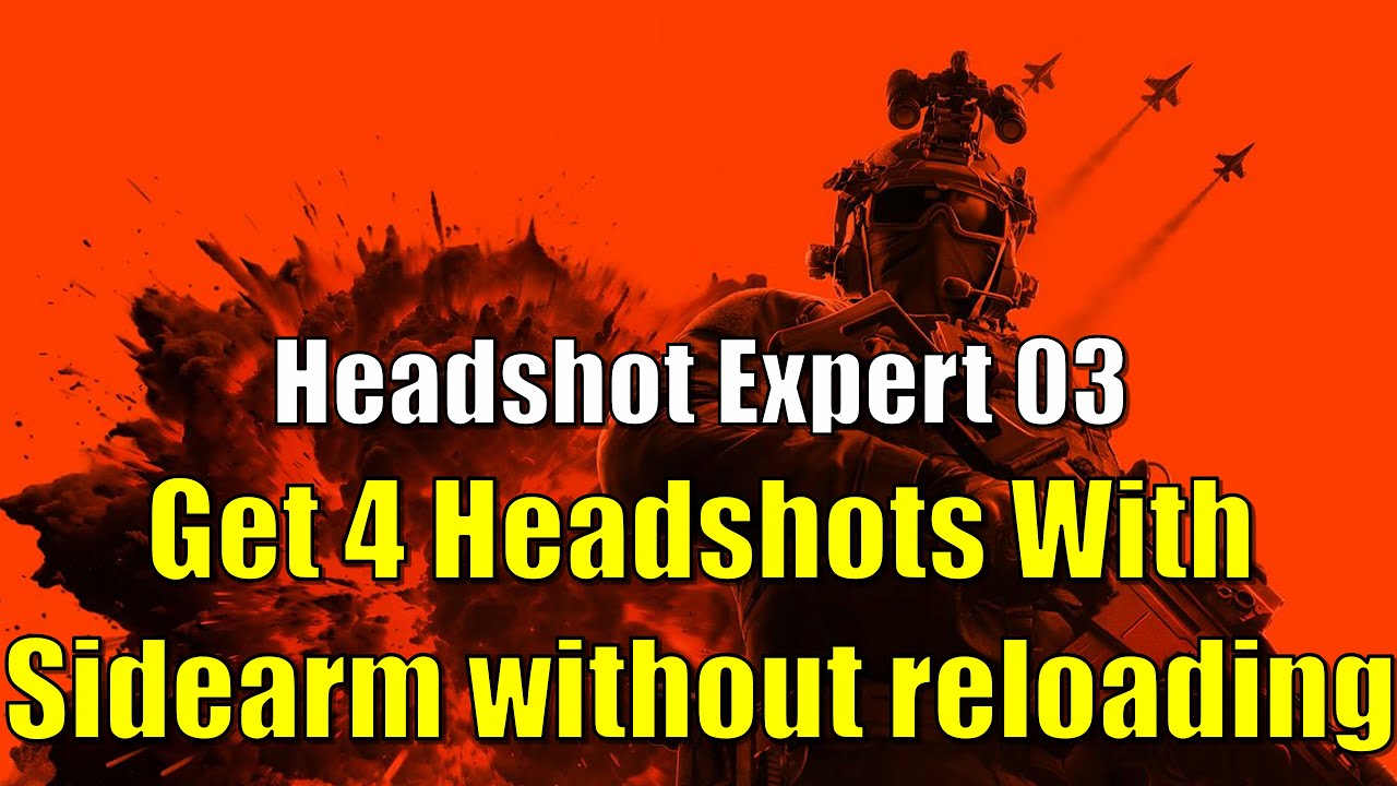 BF6 - Headshot Expert 03 - Совершите 4 выстрела в голову из пистолета без перезарядки