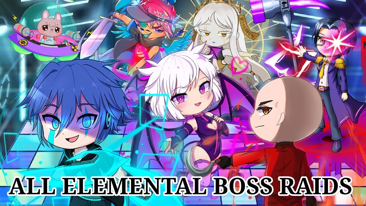 Gacha Club: All Elemental Boss Raids (Flawless Victory) | Shadows of Corruption