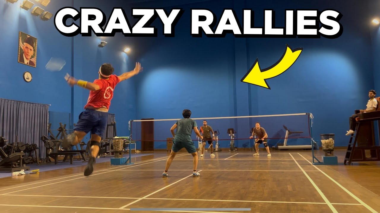 Intense Badminton Match - Raja haider & Umer Zeeshan vs Yasir Ali & Rai Manan 