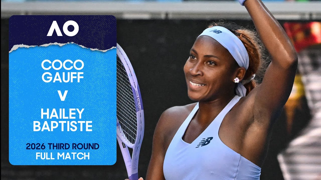 Coco Gauff v Hailey Baptiste Full Match | Australian Open 2026 Third Round