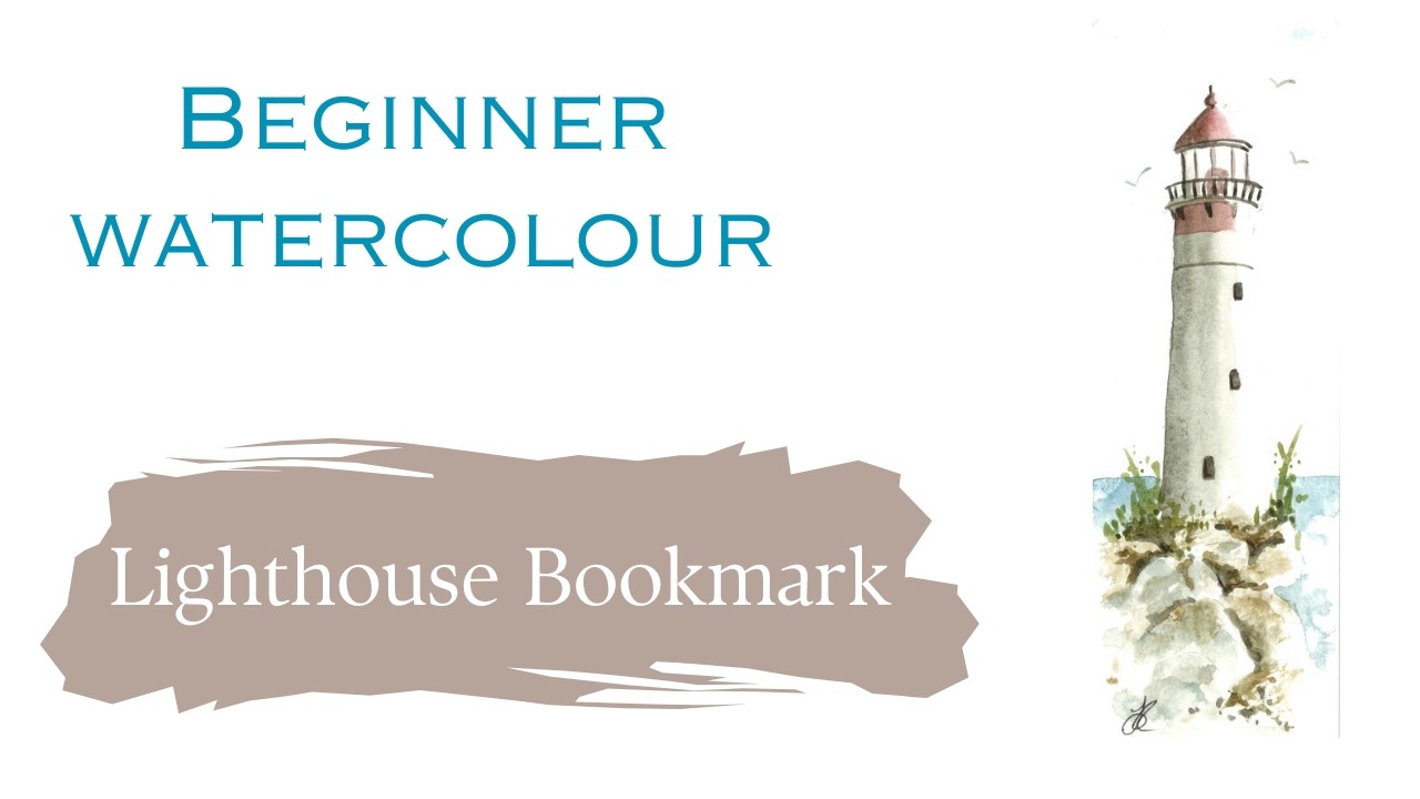 FULL-LENGTH Watercolour Lighthouse Bookmark Tutorial | Calm Coastal Painting for Beginners
