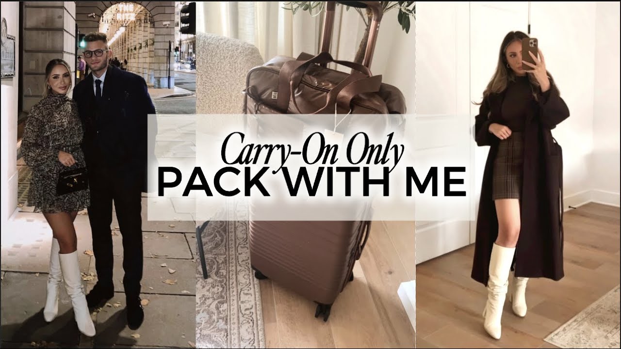 PACK WITH ME IN A CARRY-ON!! FALL & WINTER OUTFITS