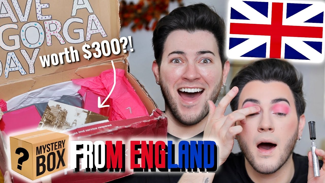 I PAID a FAN $300 TO MAKE ME A MAKEUP MYSTERY BOX... England Edition!