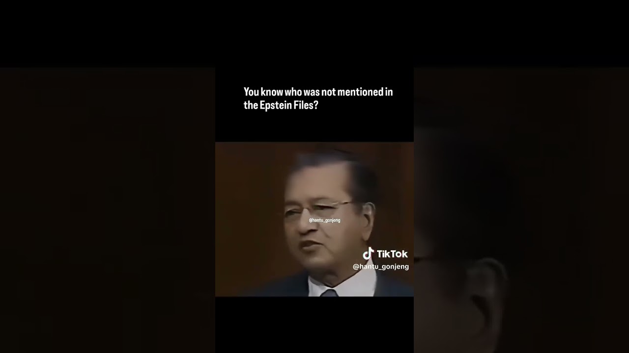Dr Mahathir The Leader not mentioned in Epstein Files