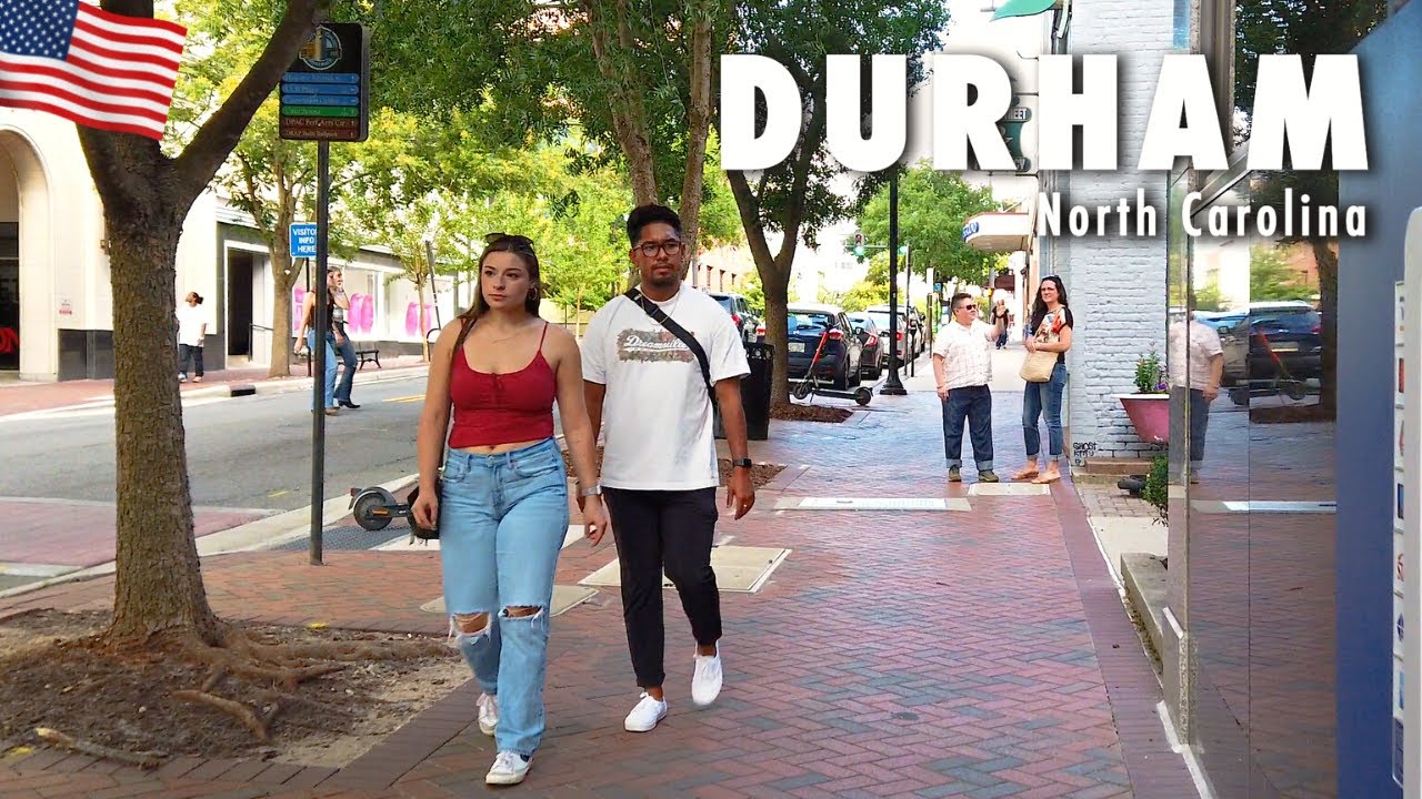 Walking around Downtown Durham in North Carolina【4K】