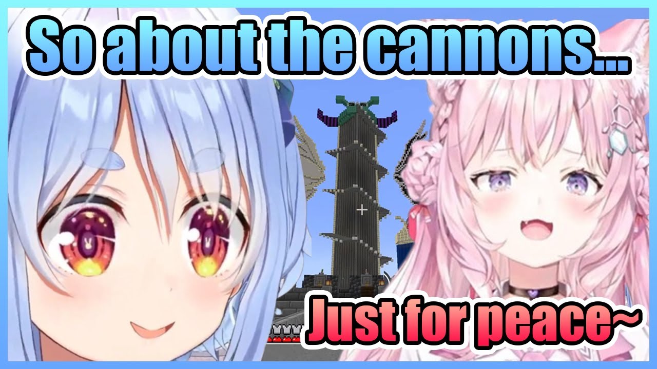 Pekora Realized Her Tower Is in Danger With All the Koyo Cannons Aiming At It...【Hololive】