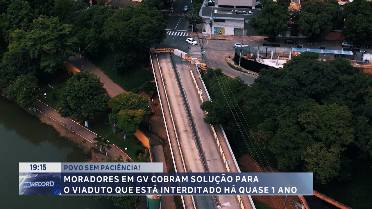 Povo sem paciência: Moradores de GV cobram solução para viaduto interditado.