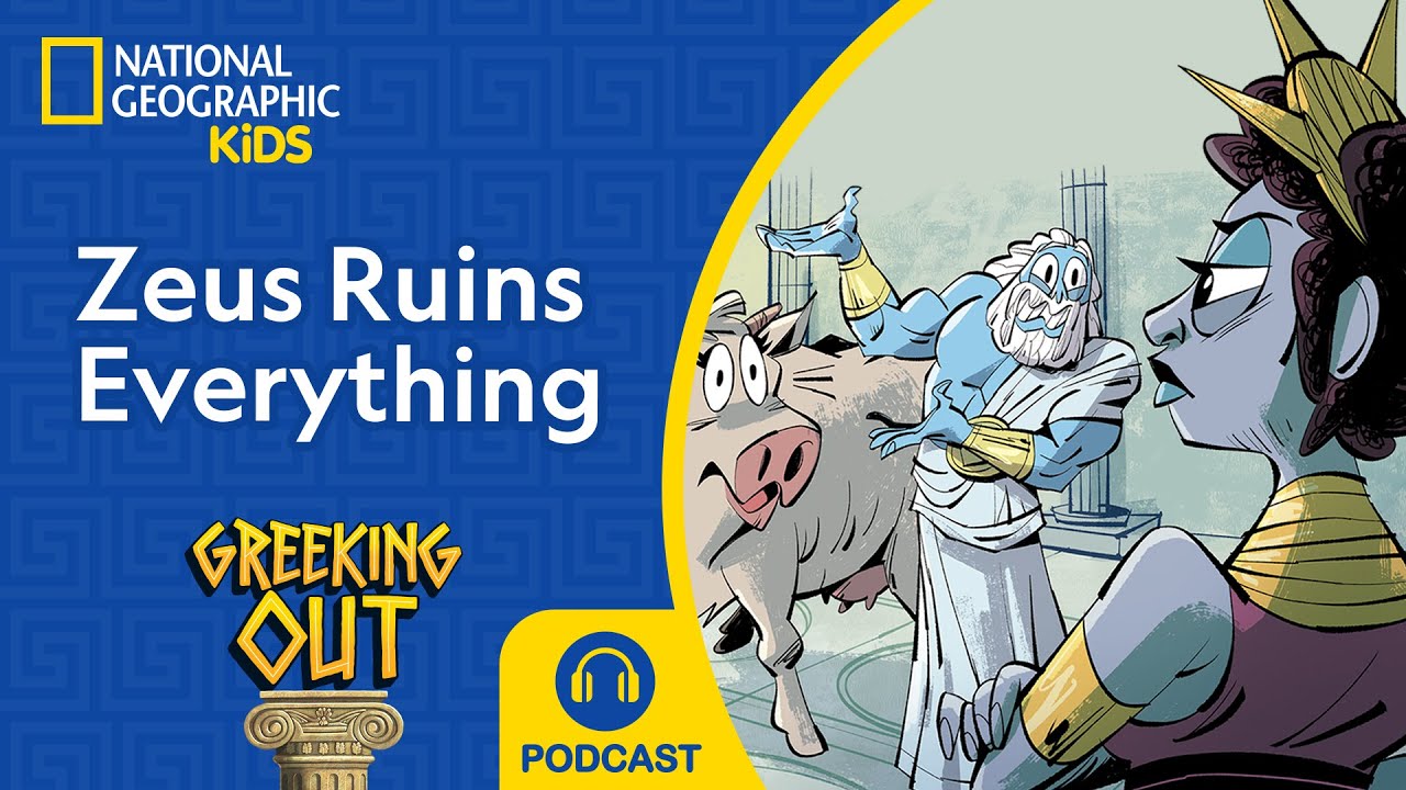 Myths of Jupiter's Moons ft. Rick Riordan | Greeking Out Podcast | NEW | S11 E1 | @natgeokids​
