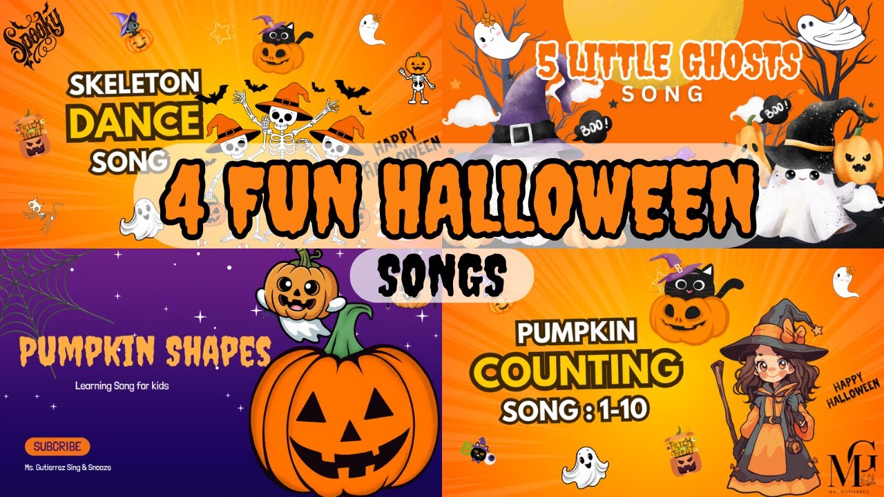 🎃 4 Fun Halloween Songs for Kids | Dance & Learn with Spooky Songs 👻