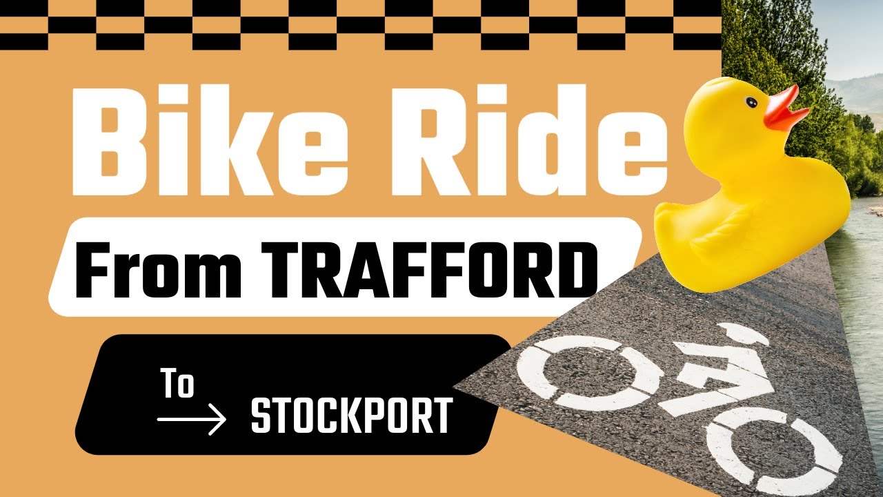 My Manchester Bike Rides - From Trafford to Stockport | First person View