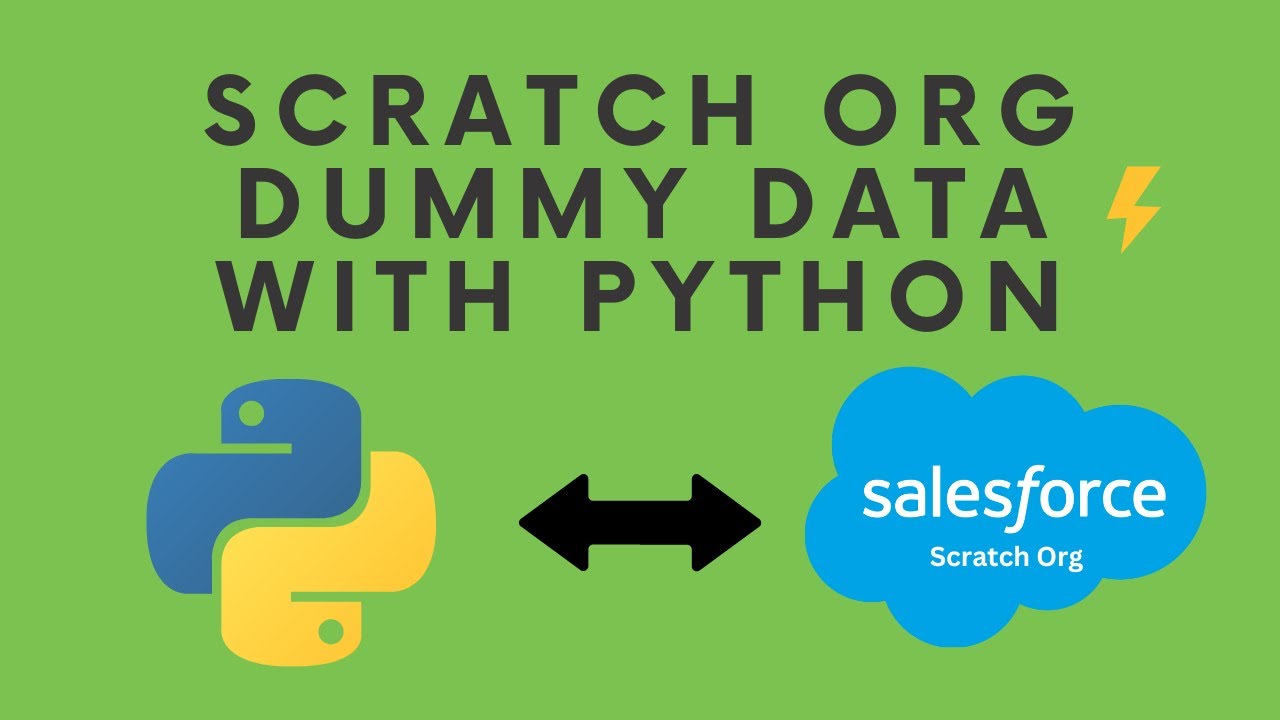 Create & Upload Scratch Org Dummy Data Faster with Python