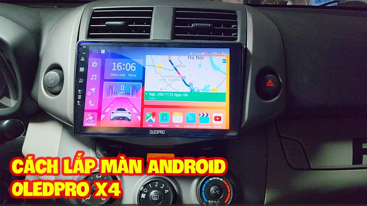 Cách Lắp Màn Hình Android OledPro X4, Cách cài đặt màn hình Android OledPro X4| Hiếu Ô Tô