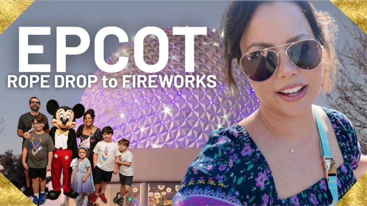 Disney Family Vlog | EPCOT Rope Drop to Fireworks During the Busiest Week | Family of 6