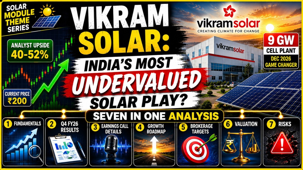 Vikram Solar Stock Analysis 2026 | India's Most Undervalued Solar Play? | 9 GW Cell Plant