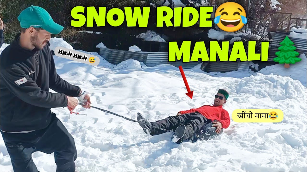 Snowfall in Manali today ❄️😃