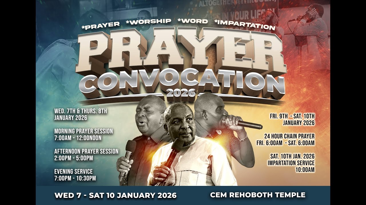 CEM ALL BELIEVERS PRAYER CONVOCATION 2026 | DAY3 | ALL DAY PRAYER CHAIN LIVE | 9TH JANUARY 2026